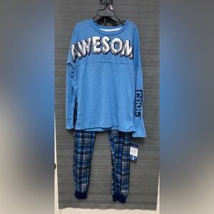 Max & Olivia Big Boys 2-Pc. Awesome Pajama Set size M (8/10)